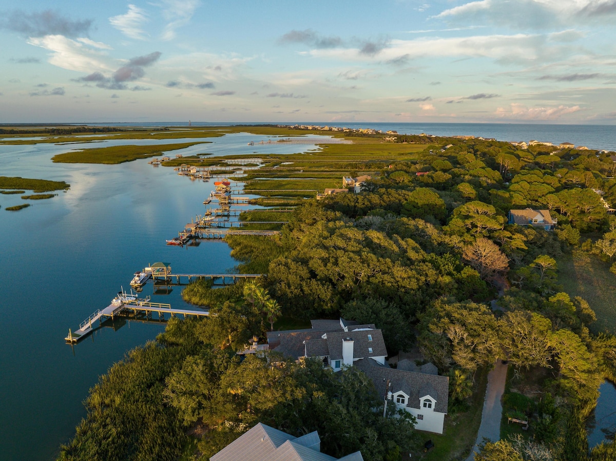 Folly Riverfront Retreat w/ Dock & Pool image 7