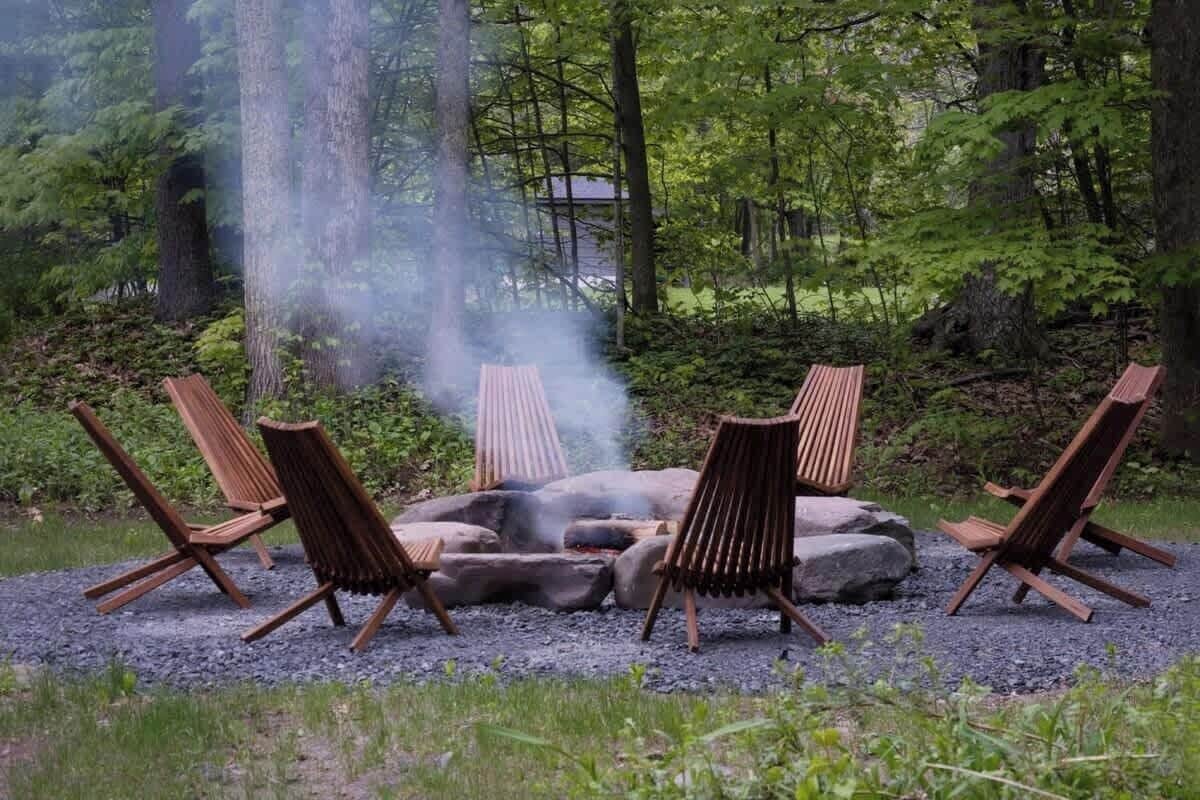 Catskills Hideaway | Chic Cabin with Hot Tub & Fire Pit image 9