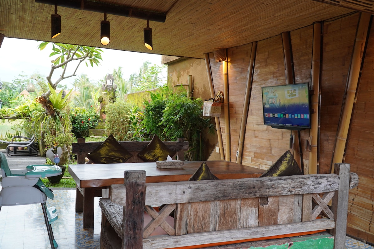 Bamboo Bliss Villa | Private Pool & Panoramic Rice Fields image 1